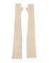 Dolce & Gabbana Beige Wool Fingerless Elbow Length Women Gloves
