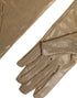 Dolce & Gabbana Beige Nylon Long Elbow Length Mitten Gloves