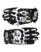 Dolce & Gabbana Gloves Black White Crystal Wrist Length Mitten Gloves