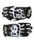 Dolce & Gabbana Gloves Black White Crystal Wrist Length Mitten Gloves