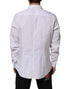 Dolce & Gabbana White Cotton Collared Long Sleeve Men Dress Shirt