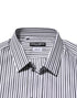 Dolce & Gabbana Black White Stripes Men GOLD Dress Shirt