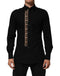 Dolce & Gabbana Black DG Cotton Collared MARTINI Dress Shirt