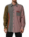 Dolce & Gabbana Multicolor Cotton Collared Checkered Shirt