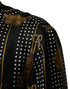 Dolce & Gabbana Black Dotted Tassel Silk Button Down Shirt