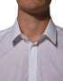 Dolce & Gabbana White Cotton Collared Men MARTINI Dress Shirt