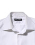 Dolce & Gabbana White Cotton Collared Bib GOLD Dress Shirt