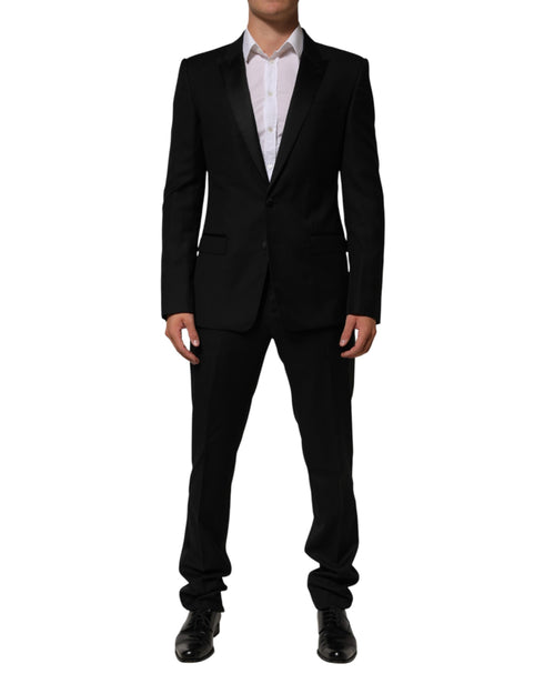 Dolce & Gabbana Black 2 Buttons Jacket Formal 2 Piece Suit