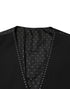 Dolce & Gabbana Black Wool Dress Formal Men Waistcoat Vest