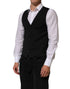 Dolce & Gabbana Black Polyester Dress Formal Waistcoat Vest