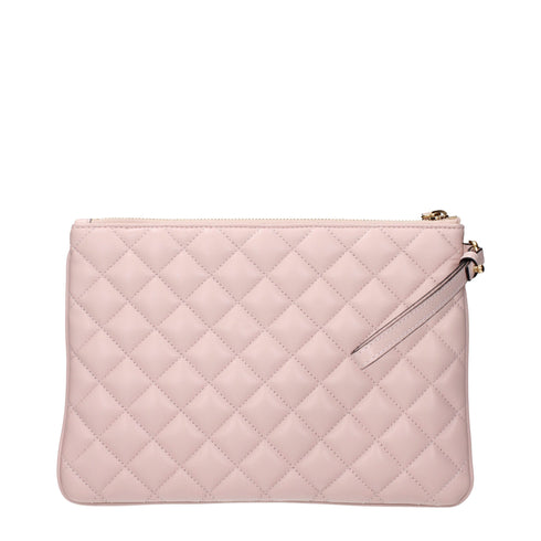 Versace Pink Leather Clutch Bags