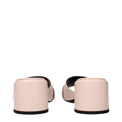 Versace Pink Leather Platforms