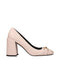 Versace Pink Leather High Heel Pumps