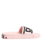 Dolce & Gabbana Pink Rubber Slides Sandals Beachwear Shoes