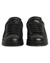 Dolce & Gabbana Black Floral Lace Low Top Sneakers Shoes