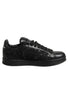 Dolce & Gabbana Black Floral Lace Low Top Sneaker Shoes