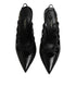 Dolce & Gabbana Leather High Heels Slingback Shoes