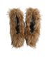 Dolce & Gabbana Brown Fur Leather High Heels Pumps Shoes