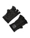 Dolce & Gabbana Black Nylon Wrist Length Fingerless Mitten Gloves