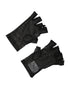 Dolce & Gabbana Black Nylon Wrist Length Fingerless Mitten Gloves