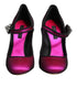Dolce & Gabbana Pink Embellished High Heels Pumps Shoes