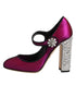 Dolce & Gabbana Pink Embellished High Heels Pumps Shoes