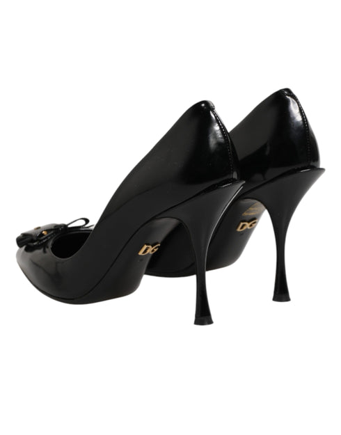 Dolce & Gabbana Black Bag Embellished Heels Pumps Shoes