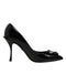 Dolce & Gabbana Black Bag Embellished Heels Pumps Shoes