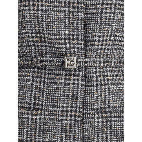 Fendi Wool and cotton tweed Blouson Jacket