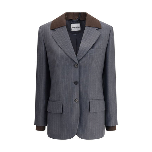 Miu Miu Striped Blazer