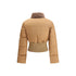 Fendi Cropped Down Jacket with Shearling lining