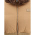 Fendi Cropped Down Jacket with Shearling lining