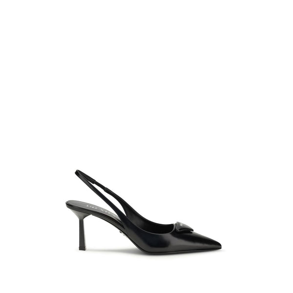 Prada Leather slingback Pumps