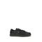 Prada Black Calf Leather Bos Taurus Low Top Sneakers