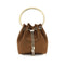 Jimmy Choo Brown Silk Shoulder Bag