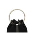 Jimmy Choo Black Silk Shoulder Bag