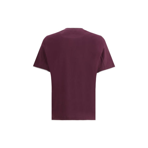 Brunello Cucinelli Purple Cotton T-Shirt