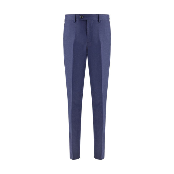 Brunello Cucinelli Blue Fleece Wool Pants