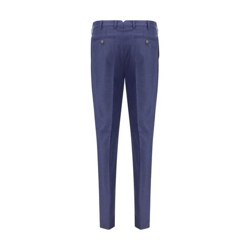Brunello Cucinelli Blue Fleece Wool Pants