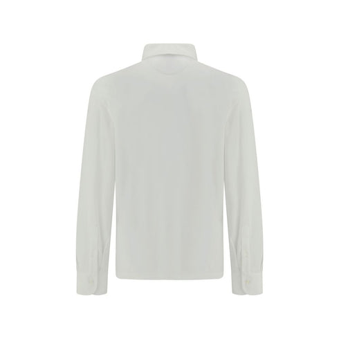 Brunello Cucinelli White Cotton Dress Shirt