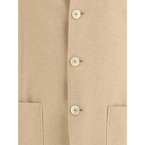 Brunello Cucinelli Beige Cashmere Coat