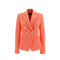 Balmain Orange Cotton Blazer