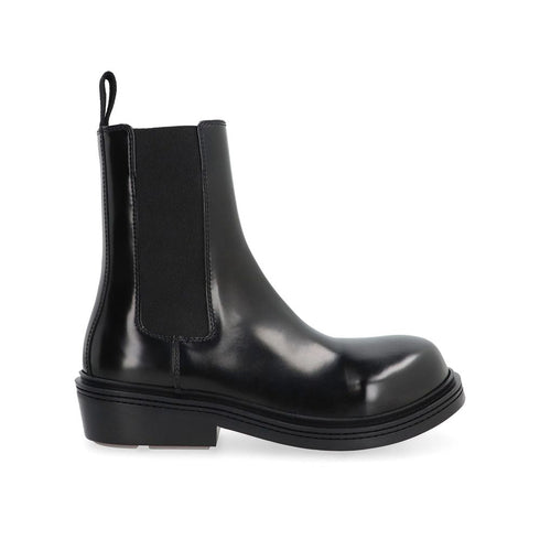 Bottega Veneta Black Calfskin Chelsea Boots