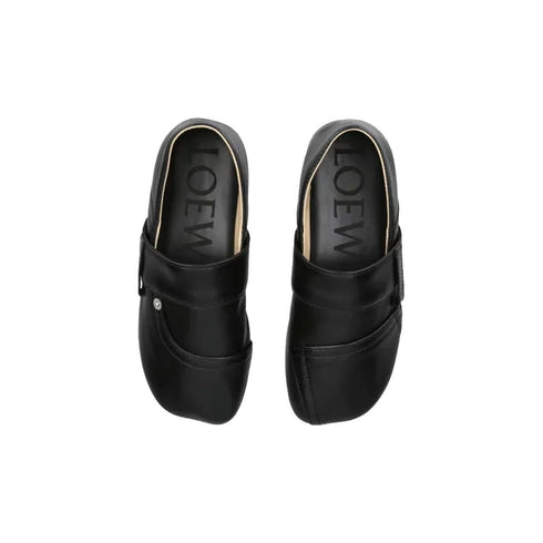 Loewe Black Calfskin Slippers