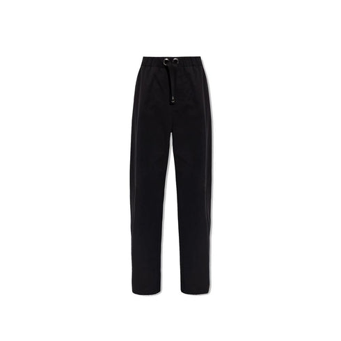 Versace Black Cotton Casual Pants