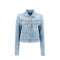 Versace Blue Cotton Denim Jacket