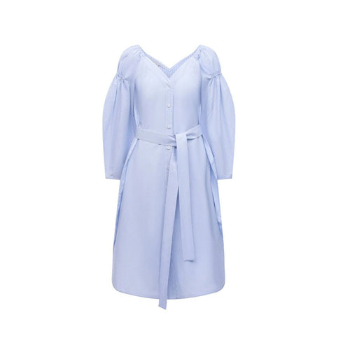 Stella McCartney Blue Cotton Casual Dress