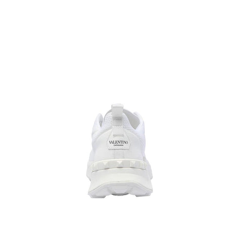 Valentino Garavani White Fabric Athletic Sneakers