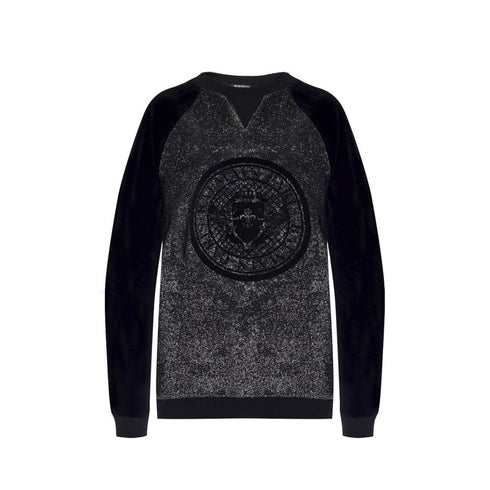 Balmain Black Elastane Sweatshirt