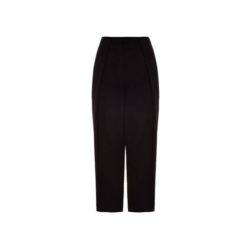 Balmain Black Viscose Casual Pants